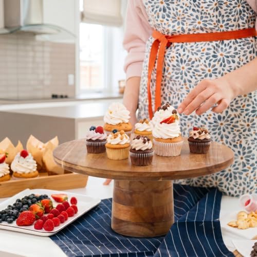 Willinglong 7 Pcs Wood Dessert Table Display Set for Wedding Baby Shower - Image 5