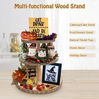 Cupcake Stand 3 Tier Cupcake Holder Wood Tiered Tray Rustic Cupcake Stand for Party/Wedding/Birthday/Baby Shower/Decor/Graduation - Image 6
