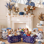 CHENGU 6 Pack Fall Storage Bins Collapsible Autumn Pumpkin Baskets for Gift - Image 6