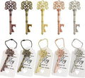 100 PCS Wedding Favors Key Bottle Openers,Bridal Shower Party Favors,Vintage Skeleton Key, Rustic Wedding Favors Decoration (5 colors mix and match) by WODEGIFT