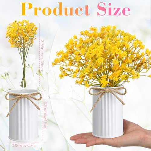 Wavwavw 6 Set Babys Breath Artificial Flowers Centerpieces for Tables - Image 4