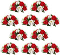 NUPTIO Flower Balls Centerpieces for Wedding Tables, Red & White Roses by Nuptio