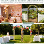 WellSign 7.2FT, 6FT Balloon Arch Backdrop Stand Set of 2 - Image 7