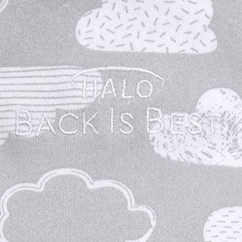 HALO 100% Cotton Sleepsack Swaddle, 3-Way Adjustable Wearable Blanket, TOG 1.5, Clouds, Newborn, 0-3 Months - Image 2