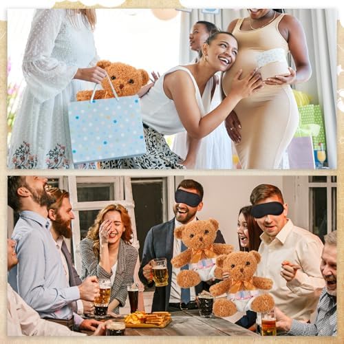 Simgoing 19 Pcs Bear Diaper Changing Game Supplies, Elegant, Light Brown - Image 6