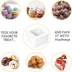 Cookie Boxes with Window 4.5x4.5x3 Inch-50 Pack - Image 5