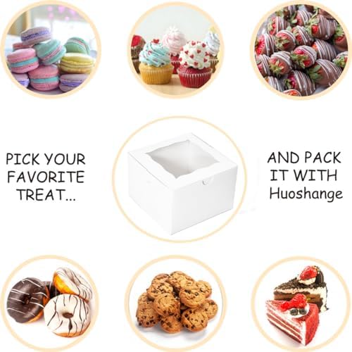 Cookie Boxes with Window 4.5x4.5x3 Inch-50 Pack - Image 5