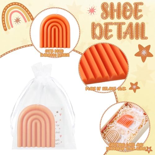 Conelist 36 Set Baby Shower Favors for Guest Baby Shower Candle, Rainbow - Image 4