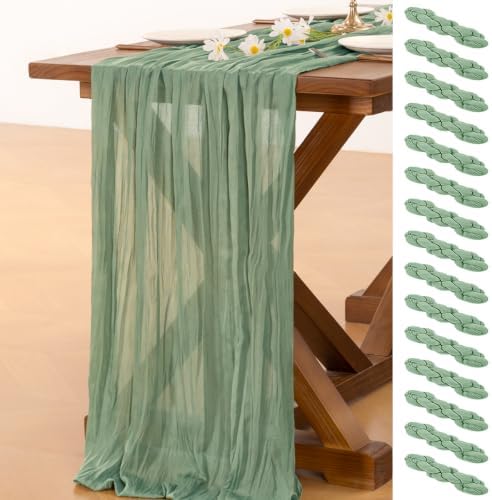 15 Pack Cheesecloth Table Runner Fall Boho Gauze Wedding Party Home Decor by Socomi
