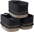 2 Pack Storage Basket for Shelves, Boho Cotton Rope Storage Bins with Heavy Tassel, Shelf Baskets Large Woven Baskets for Organizing, Cube Organizer Bins, Baby Laundry Basket for Clothes, Toys, Pets by Degeyoyo