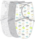 SwaddleMe by Ingenuity Original Swaddle - Size Small/Medium, 0-3 Months, 3-Pack (Lil Wild One) by SwaddleMe%C2%AE
