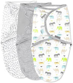 SwaddleMe by Ingenuity Original Swaddle - Size Small/Medium, 0-3 Months, 3-Pack (Lil Wild One) by SwaddleMe%C2%AE
