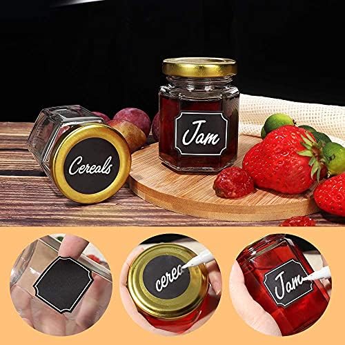 3 oz 30 Pack Mini Honey Jars, Hexagon Glass Jars with Gold Lids - Image 6