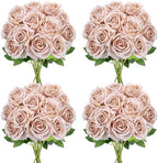 48 PCS Boho Roses Artificial Flowers, Silk by DIYDOFUN