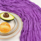 12 Pack 10Ft Purple Cheesecloth Table Runner 23 x 120 Inch - Image 5