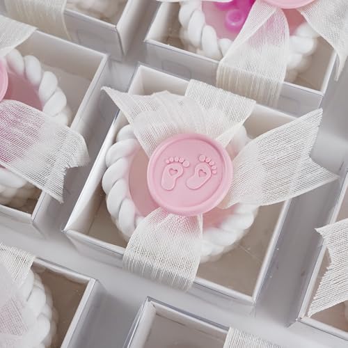 Baby Shower Decorations for Girl - 8 Pack Baby Girl Shower Candle Favors Baby Girl Birthday Candle Girl Baby Shower Decorations - Image 2