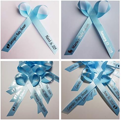 25 Personalized Ribbons Assembled Bows Custom Bridal Shower Favor Party Favors Wedding Bridesmaid Memorial Ribbons Funeral Baby Shower Invitations Mis XV años Quinceanera - Image 5