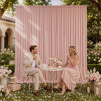 gogoparti 50x12ft Dusty Rose Backdrop Curtain, 10 Panels 5x12ft Thick Wrinkle-Free Polyester Fabric, Professional Photography Background for Wedding, Birthday, Baby Shower, Bridal Shower - Image 7