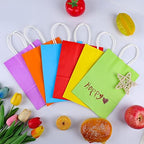 XPCARE 200Pcs Paper Gift Bags 6.3x3.15x8.66'' Kraft Paper Party Favor Bags - Image 5