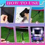 Soulchen 6x5 Ft Inflatable Radio Boombox LED Lights Blower 90s Party - Image 6