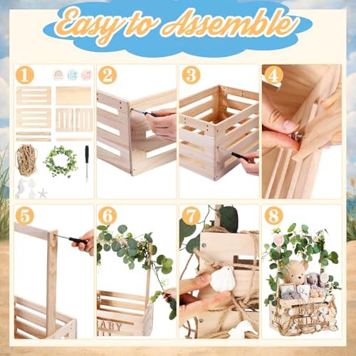 Junkin Sea Animal Baby Shower Crate Closet, Sea You Soon Baby Shower Favor - Image 3