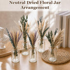 10 Set Dried Pampas Grass Table Centerpiece & Glass Vase for Wedding - Image 4
