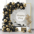 Metal Wedding Arch Backdrop Stand 6.6x5 FT Gold Square Balloon Arch Frame for Wedding, Birthday Party, Baby Shower Ceremony Decoration - Image 4