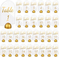 AceOrbit 30 Pack Acrylic Table Numbers 1-30 Gold with Stands,Arch by Unknown