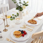 WDF 300 Pieces Gold Plastic Silverware Disposable - Heavy Duty Plastic Cutlery - Gold Silverware Sets Includes 100 Forks, 100 Spoons, 100 Knives for Baby Shower/Wedding/Birthday/Party - Image 5