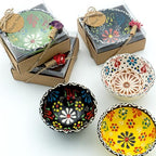 Wedding Favors for Guests Bulk,Bridal Shower Favors for Guest,Set of Ceramic Bowls in Gold Box, Baby Shower Favors Bulk, Mexico Wedding Favors, Mexican Style Gift (Multi Color, Set of 55) - Image 3