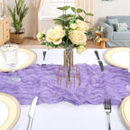 12 Pack 10Ft Lavender Purple Cheesecloth Table Runner 23 x 120 Inch - Image 4
