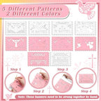 10 Pack 120 ft Pink Mi Bautizo Decoration Papel Picado Cielito Lindo Party - Image 3