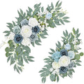 Blue Wedding Arch Flower Swags Set of 2, Artificial Arch Flower by Finphoon