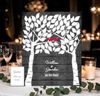 Personalized Wedding Tree Print 50-200 signatures guest book Alternative - Image 7