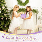 Engrowtic 50 Pcs Thank You Boxes with Ribbon Handles 5.9",Light Purple - Image 6