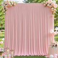 10x10ft Dusty Rose Backdrop Curtains for Wedding Parties Wrinkle Free Photo Backdrop Drapes for Photography Birthday Baby Shower Soft Fabric Party Backgournd for Photoshoot 5x10ft, 2 Panels by Partisky