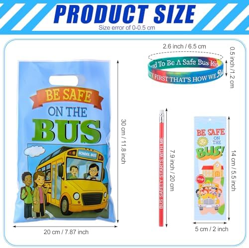 Resurhang 200 Pcs School Bus Safety Items Bulk, School Bus Driver Gifts - Image 2