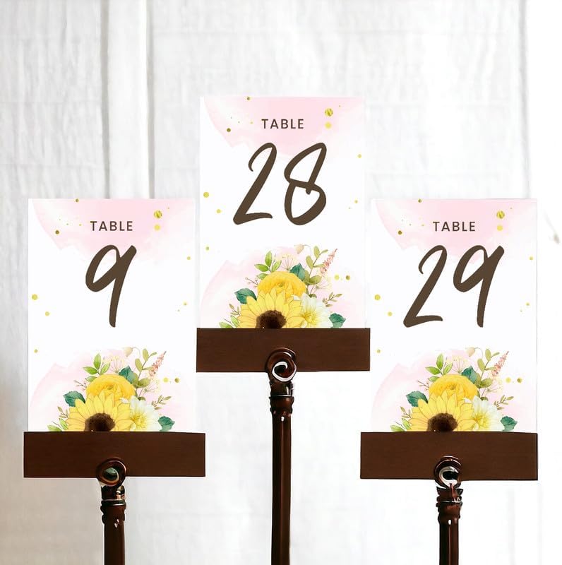 Unique Flower Wedding Table Number Cardss 1-100 Double Sided For Reception Event Party Baby Shower Birthday 4x6 - Image 3