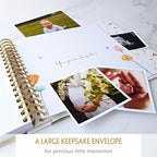 Personalized Baby Memory Book, 4x6 Photo Cover, First 5 Years, Woodland - Image 5