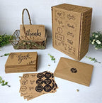 150 Thank You Cards with Matching Brown Kraft Envelopes and Stickers - Elegant 10 Designs Kraft Paper Bulk Blank Notes, Prefolded 4x6 Inch Blank - Image 5