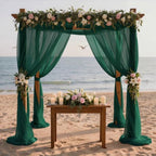 Wedding Arch Draping Fabric 30'' x 18FT Sheer Chiffon Arch Drape Backdrop - Image 4