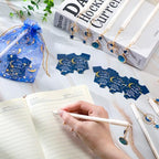 Engrowtic 50 Sets Twinkle Baby Shower Favors Moon Star Pendants Pen - Image 4