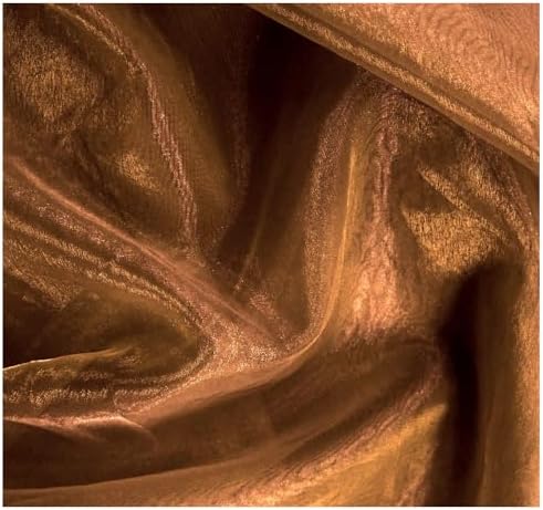 55 Yard Organza Fabric 44" Wide for Wedding Event Décor - Bronze - Image 3