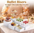 6 PCS Buffet Risers and Stands, Dessert Food Display for Buffet Table - Image 3