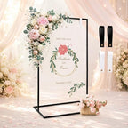 Welcome Sign Stand,50 x 30 x 20 Inch Wedding Welcome Sign by SelWatty