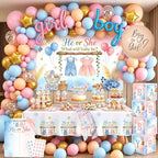 He or She Gender Reveal Decoration,Boy or Girl Gender Reveal Party Supplies by Unknown