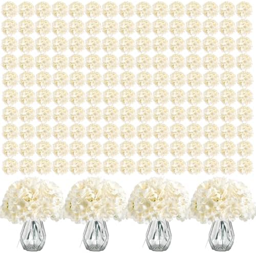 Auihiay 404Pcs Hydrangea Artificial Flowers, Silk Artificial Flowers by Auihiay