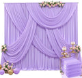 20ft x 15ft Lavender Wrinkle Free Backdrop Curtains for Wedding Party Lilac Backdrops Curtain Drapes Fabric Decorations Photo Back Drop Cloth for Baby Shower Photography Stage Reception by Tao-GePartyDecorations