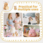 50 Pieces Baby Carriage Shape Keychain for Baby Shower, Bear Keychain Party Favors for Game Prizes,Gift,Decor,Souvenirs to Guests Bulk with Thank You Tags and Gift Bags - Image 5