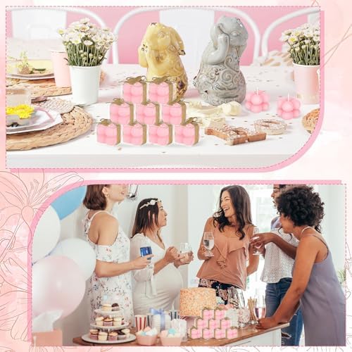 30 Sets Mini Bubble Candles Wedding Favors for Guests, 1.6" Soy Wax Candle - Image 3